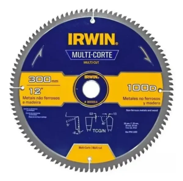 IRWIN SIERRA MULTICORTE 12"X100D - 363022LA