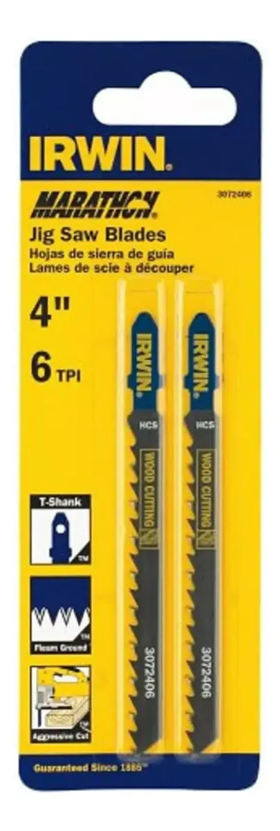 IRWIN SET 2 HOJAS SIERRA CALAR GRUESO - 3072406