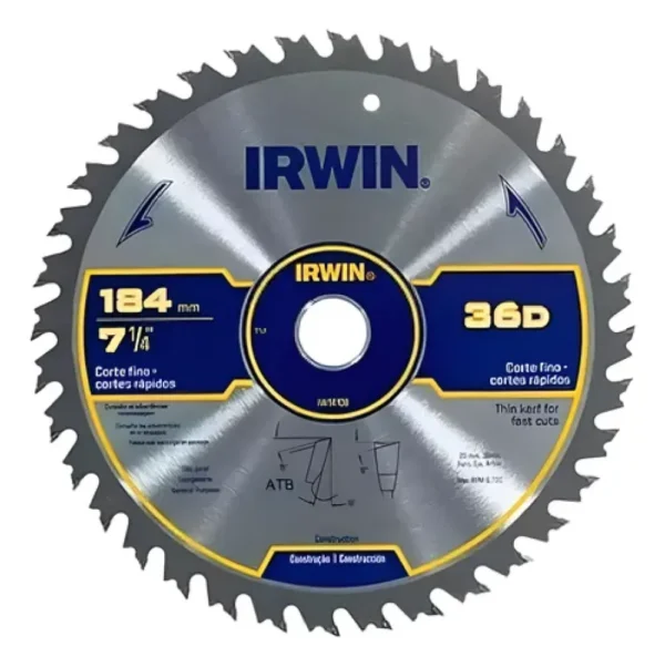 sierra 7 36d IRWIN SIERRA CORTE RAPIDO 7 1/4"X36D - IRWIN14108