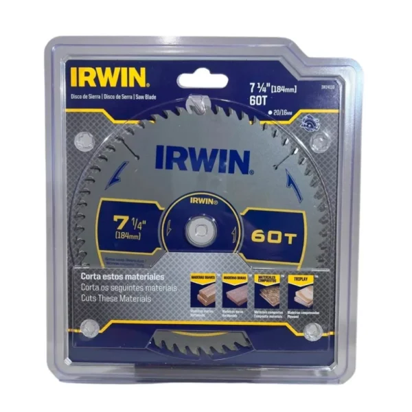 sierra 7 60d IRWIN SIERRA CORTE RAPIDO 7 1/4"X60D - IRWIN14110