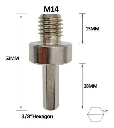 D_NQ_NP_694608-MLA82972870670_032025-O ADAPTADOR M14 A TALADRO P/ COPA ALIAFOR NEXT
