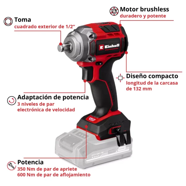 -FJPG-FWEBP TP-CW 18350-C Li BL - Solo 3 LLAVE DE IMPACTO INAL?MBRICA TP-CW 18/350-C Li BL - Solo PROFESSIONAL