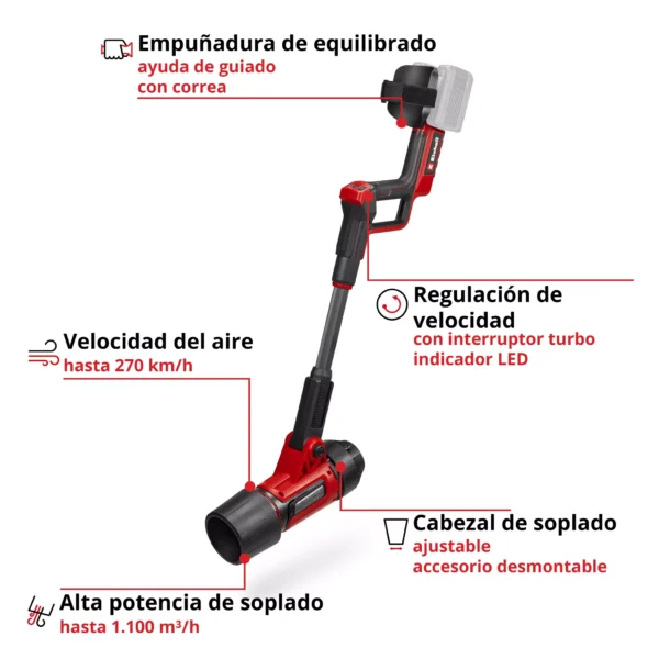 GP-LB 36270 Li E BL-Solo 2 SOPLADOR DE HOJAS INAL?MBRICO GP-LB 36/270 Li E BL-Solo PROFESSIONAL