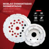 MUELAS-DOBLE-HILERA MASTERPACK 36 MULEAS DIAMAN. PATROLL L. AMARILLA DOBLE HILERA 4"