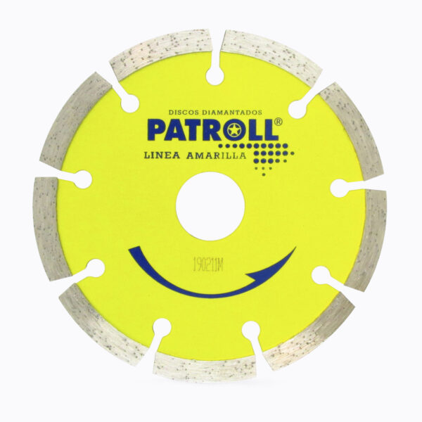 MASTERPACK 48 DISCOS PATROLL LINEA AMARILLA SEGMENTADOS DE 180 mm