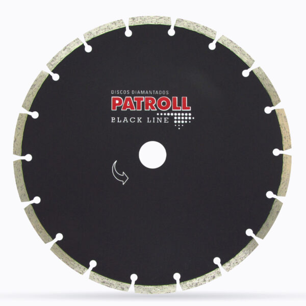 DISCO PATROLL BLACK SEGMENTADO 10"