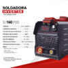 SOLDADORA INVERTER PEGASO  160 PRO