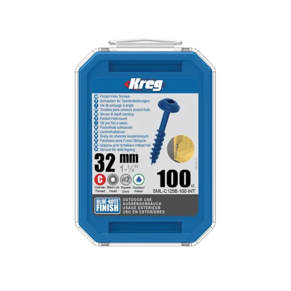KREG SML-C125B-100 BLUE KOTE TORNILLO 25mm x 100 unidades
