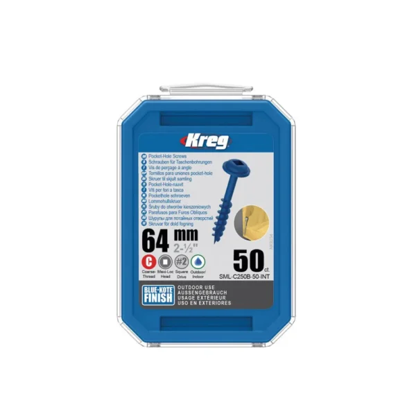 KREG SML-C250B-50 BLUE KOTE TORNILLO 63mm x 50 unidades