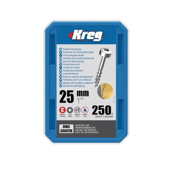 KREG SPS-C1-250 TORNILLO 1" 25mm x 100 unidades