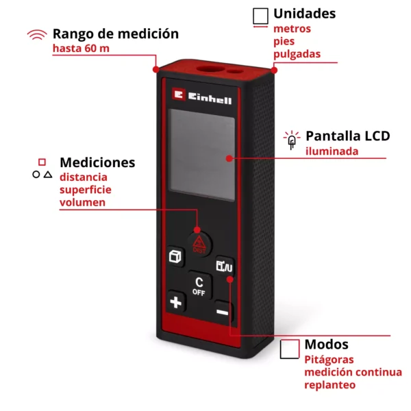 TC-LD 60 R 2 MEDIDOR DE DISTANCIA L?SER TC-LD 60 R CLASSIC
