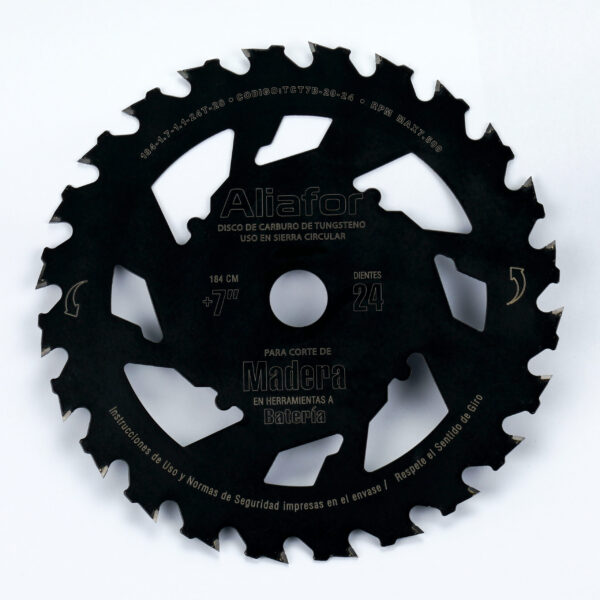 MASTERPACK - 50 UNIDADES DISCO MADERA PARA MAQ. A BATERIA - 184x1.7x1.1x24T ? Int. 20mm