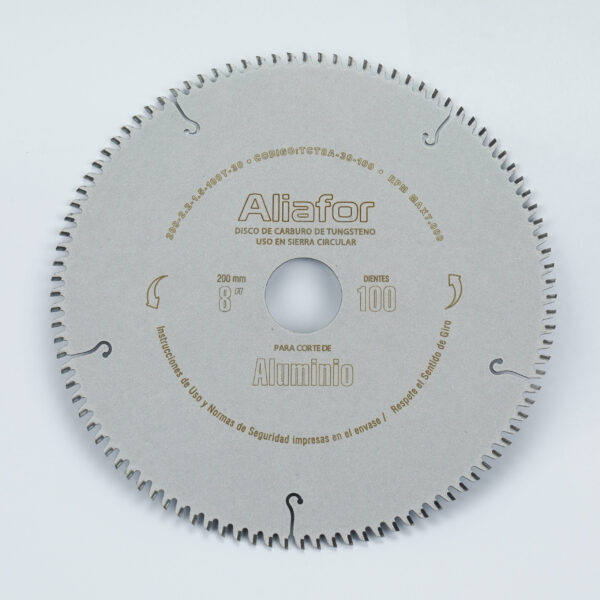 DISCO ALUMINIO - 230?2.4?1.6?100T ? Int. 25.4 + (2 Bujes reducci?n 25.4-20mm / 25.4-15.88mm)