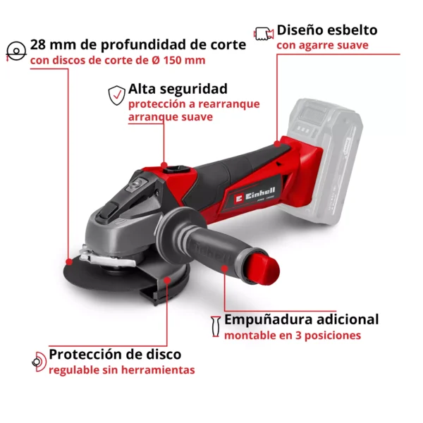 TE-AG 18115 Li-Solo 2 AMOLADORA ANGULAR INAL?MBRICA TE-AG 18/115 Li Solo EXPERT