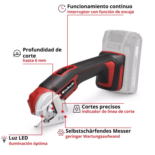 TE-UC 186 Li - Solo 2 MULTIHERRAMIENTA INAL?MBRICA DE CORTE TE-UC 18/6 Li - Solo EXPERT