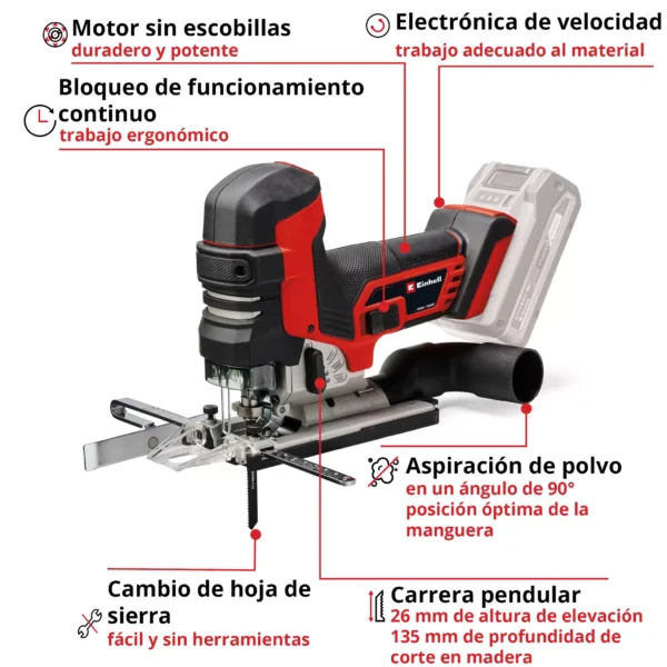 SIERRA DE CALAR A BATER?A TP-JST 18/135 Li BL - Solo PROFESSIONAL
