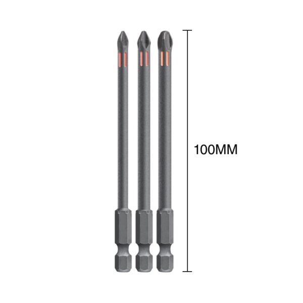 PUNTAS TORSION EXTRA LARGAS, 100 mm PH1, PH2 Y PH3