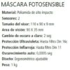 5 MASCARAS FOTOSENSIBLES BLACK PEGASO