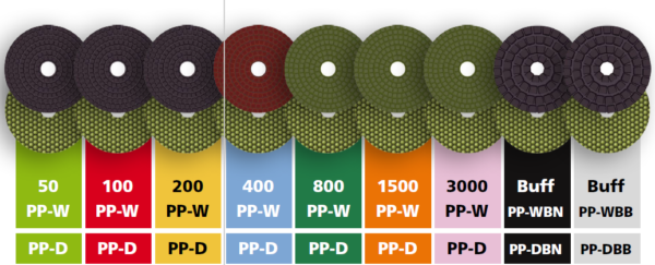 PAD PULIDO GRANITO 4" DRY 2.4T # 3000