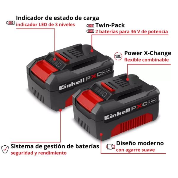 PACK DE 2 BATER?AS POWER X-CHANGE 4 Ah