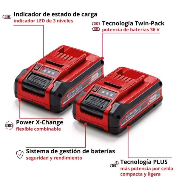4511631 2 PACK DE 2 BATER?AS POWER X-CHANGE 3 Ah