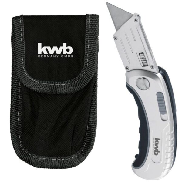 CUTTER PLEGABLE TRAPEZOIDAL CON BOLSILLO DE NYLON