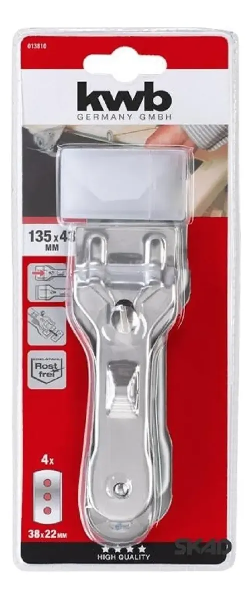 49013810 1 RASCADOR DOMESTICO DE ACERO INOX. DOBLE CARA - 4,3cm
