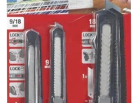 SET DE CUTTERS CON CUCHILLA, 3 PIEZAS