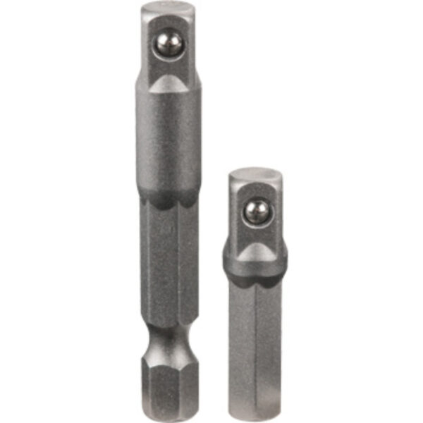 JUEGO DE ADAPTADORES PARA LLAVE DE VASO, 1/4" x 30 mm y 1/4" x 50 mm