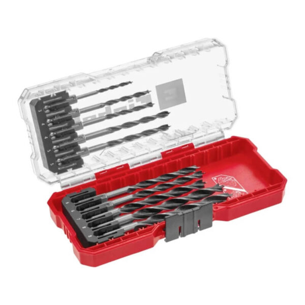 49108733 1 SET DE MECHAS PARA MADERA 10 PZS - Contiene mechas para madera de 3 a 8 mm. Encastre hexagonal