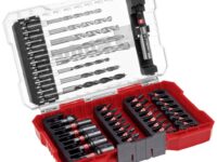 SET DE MECHAS Y PUNTAS DE IMPACTO 39 PZS - Contiene mechas para madera, piedra y metal, avellanador, portapuntas, puntas impacto 25 mm y boca llaves.