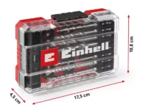 SET DE MECHAS Y PUNTAS DE IMPACTO 39 PZS - Contiene 8 mechas, avellanador, puntas impacto 25 mm y 5 boca llaves