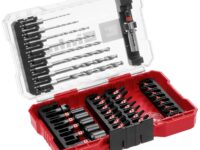 SET DE MECHAS PARA METAL Y PUNTAS DE IMPACTO 39 PZS - Contiene 8 mechas para maposterias encastre hexagonal. Puntas de impacto de 25 mm y 50 mm, porta puntas y avellanador