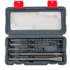 49109166 2 SET CINCELES SDS -PLUS 6 piezas: 1 cincel, 1 punta y 4 mechas: 1 X 110MM x 5mm- 1 X 110MM x 6mm- 1 X 160MM x 8mm- 1 X 240MM x 10mm