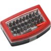 49118490 3 KIT DE PUNTAS - 32 piezas, con clip para el cintur?n, 30 puntas, inserci?n hexagonal 1/4", 25 mm, 1 soporte de cambio r?pido, 1 adaptador para vasos