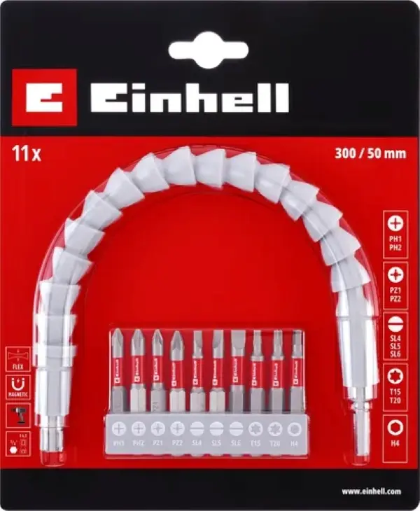 49133115 1 JUEGO DE PUNTAS CON EJE FLEXIBLE, 11 PIEZAS