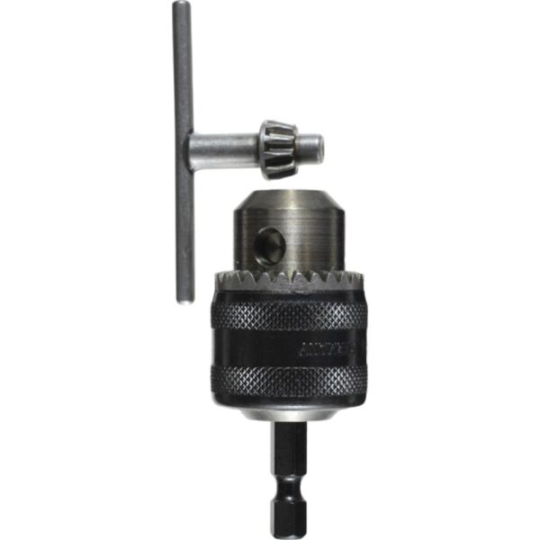 MANDRIL CORONA DENTADA CON LLAVE Y VASTAGO HEXAGONAL 1/4 - RANGO DE SUJECION 0,5 - 6,5 MM
