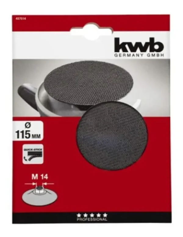 PLATO PARA AMOLADORA CON SISTEMA QUICK STICK - ?115mm