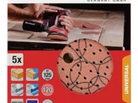 49490712 LIJAS REDONDAS PERFORACION UNIVERSAL - ? 125 - Grano 120 - x 5 unidades