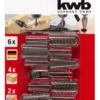 KIT FRESAS PARA MADERA Y METALES NO FERROSOS DE 6 MM