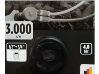 BOMBA DE AGUA P 60 CAUDAL 3000 l/h, altura de elevaci?n 40 m, altura de aspiraci?n +/- 4 m, rendimiento de presi?n 4 BAR