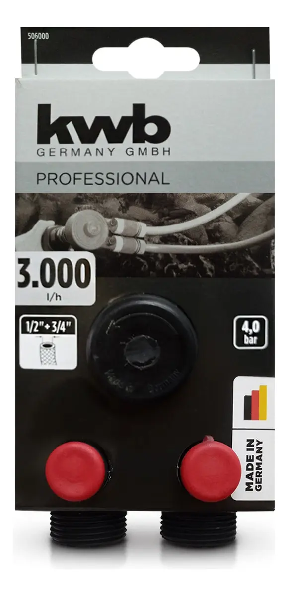 BOMBA DE AGUA P 60 CAUDAL 3000 l/h, altura de elevaci?n 40 m, altura de aspiraci?n +/- 4 m, rendimiento de presi?n 4 BAR