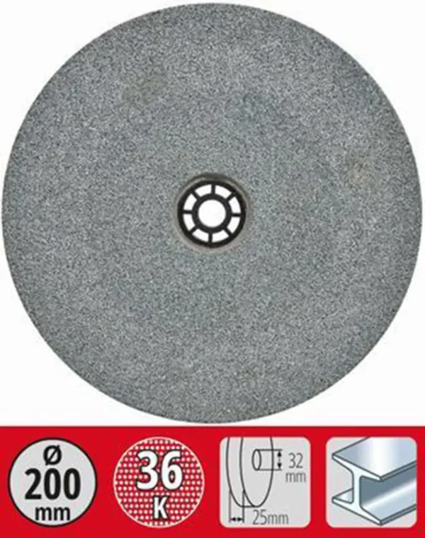 Piedra de afilar 200x32x25mm G36 grueso