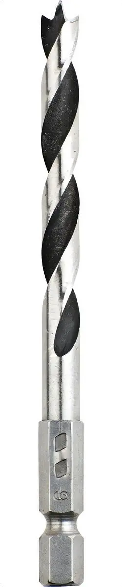 MECHA EN ESPIRAL PARA MADERA CON INS, HEXAGONAL 1/4, 65mm X 6mm