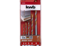 SET DE MECHAS PARA MADERA - 5 piezas. Incluye:  4.0, 5.0, 6.0, 8.0, 10 mm