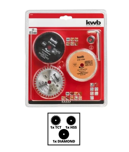 ACCESORIOS PARA MINI SIERRA 89 X 10mm JUEGO DISCOS DE CORTE ?89 KWB - EINHELL