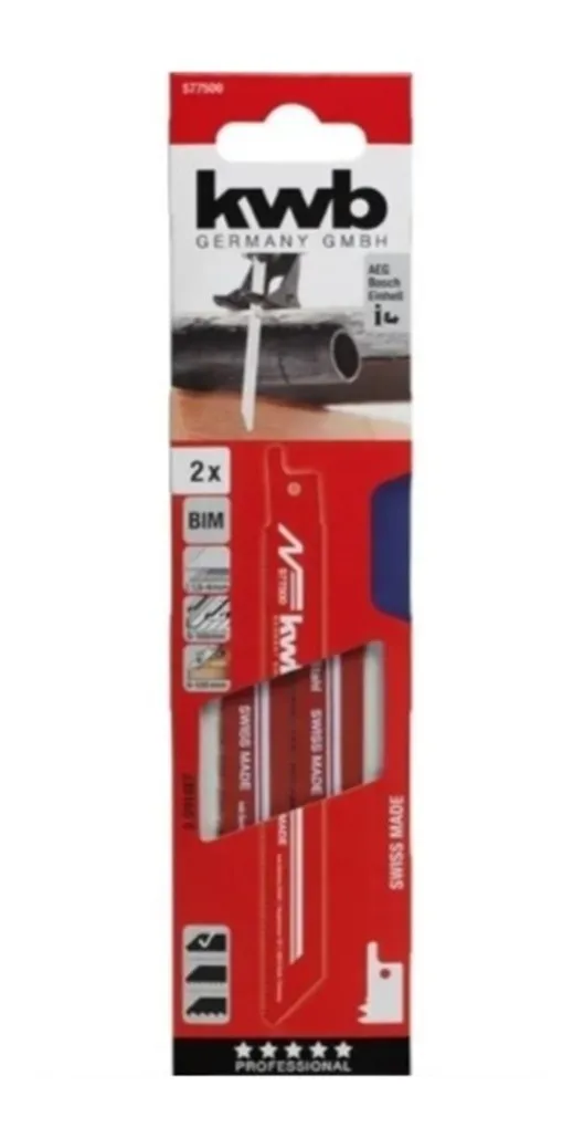 Hojas de sierra sable corte fino(metales) largo 153mm X 2
