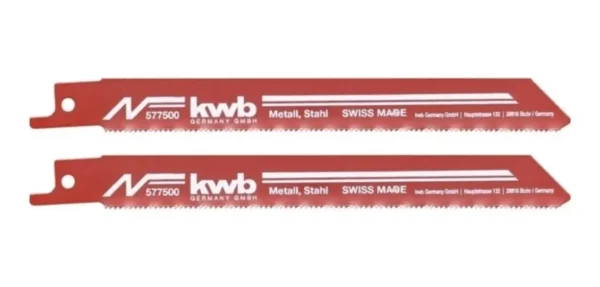 Hojas de sierra sable corte fino(metales) largo 153mm X 2