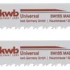 HOJAS DE SIERRA SABLE UNIVERSAL X 2 UNIDADES - Largo 205/180 - Corte fino-grueso