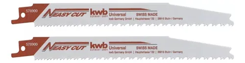 HOJAS DE SIERRA SABLE UNIVERSAL X 2 UNIDADES - Largo 205/180 - Corte fino-grueso